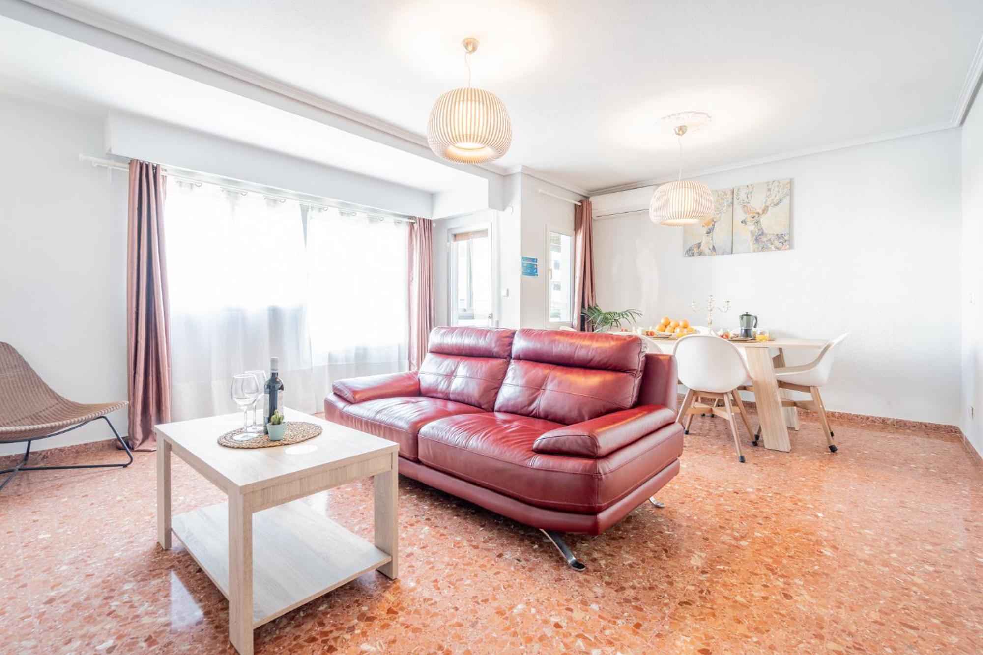 Apartamento Familiar En Avenida Del Puerto Valencia Exterior photo
