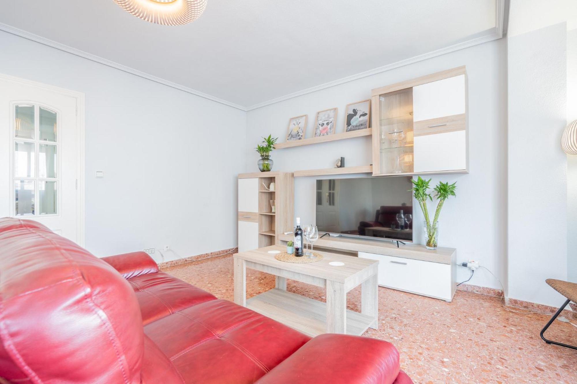 Apartamento Familiar En Avenida Del Puerto Valencia Exterior photo