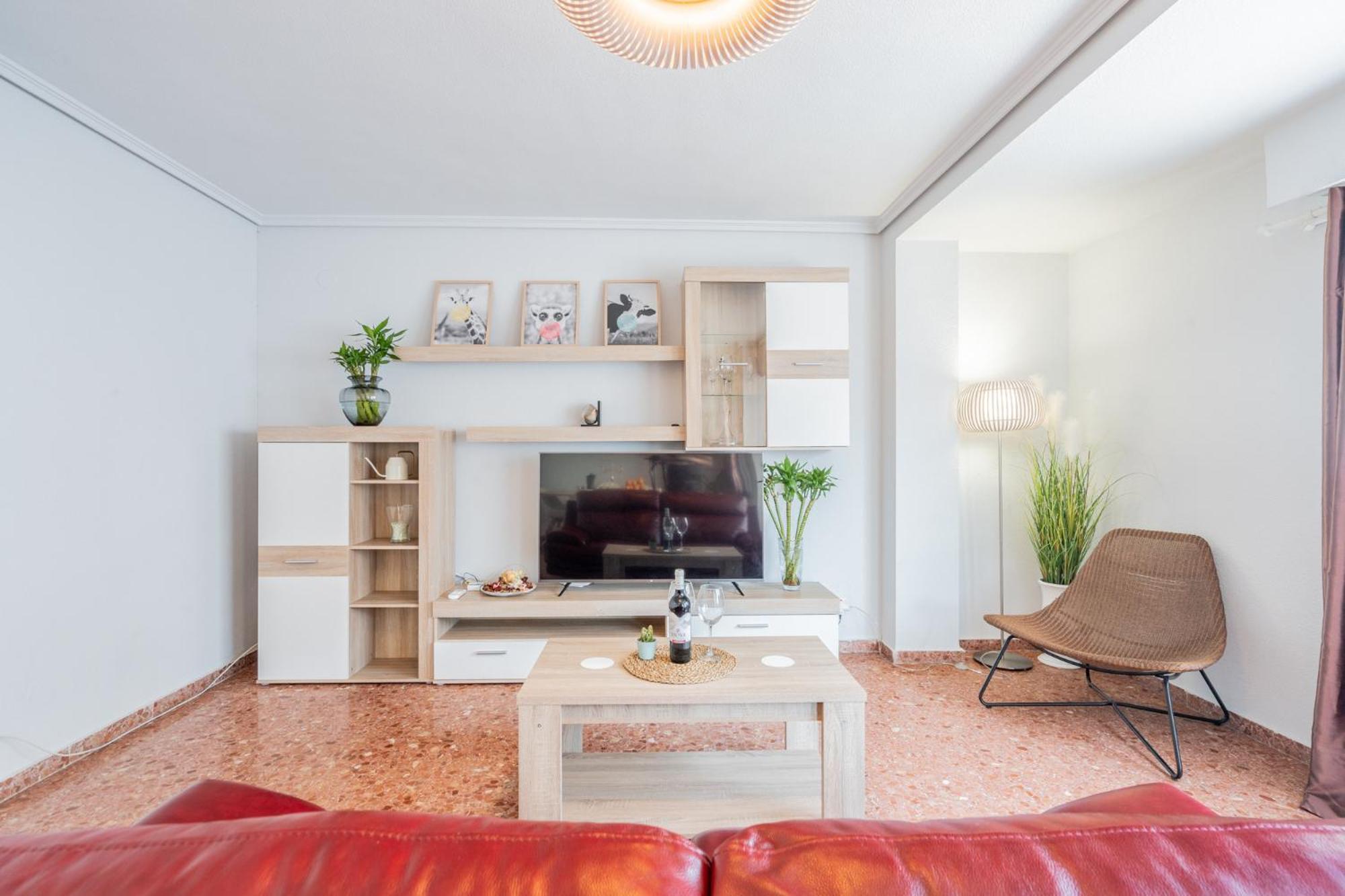 Apartamento Familiar En Avenida Del Puerto Valencia Exterior photo